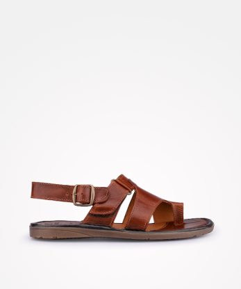 CHINELO DE DEDO EM PELE COM FIVELA